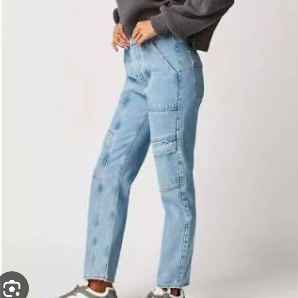 Agolde Cooper Cargo Jeans in Light Wash